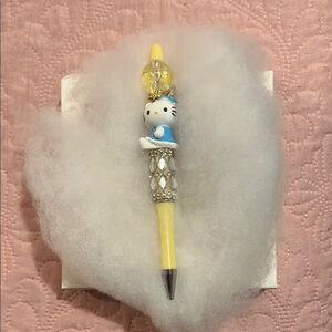 Cute Yellow and Blue Hello Kitty Pen